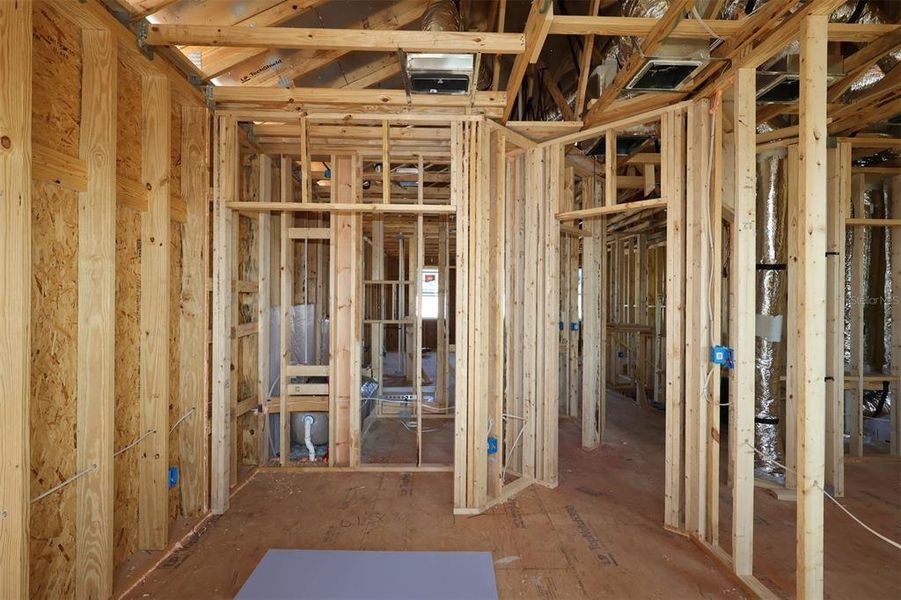 In-progress construction of a new home in Center Lake on the Park, St. Cloud, FL (Image 8). In-progress construction of a new home in Center Lake on the Park, St. Cloud, FL (Image 8).