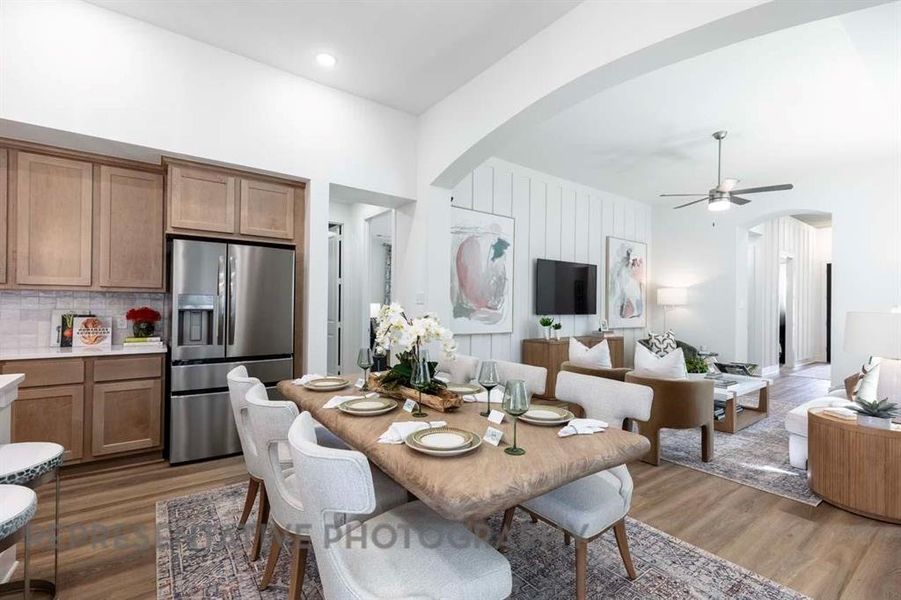 Furnished interior view inside a new home in Creekshaw, Royse City (Image 8).