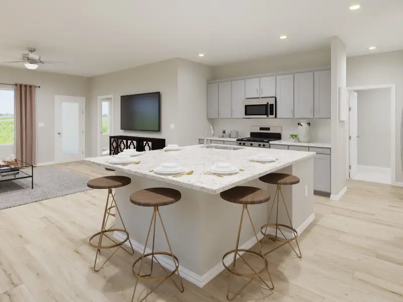 Furnished interior view inside a new home in Eastridge - Spring Series, McKinney (Image 4).
