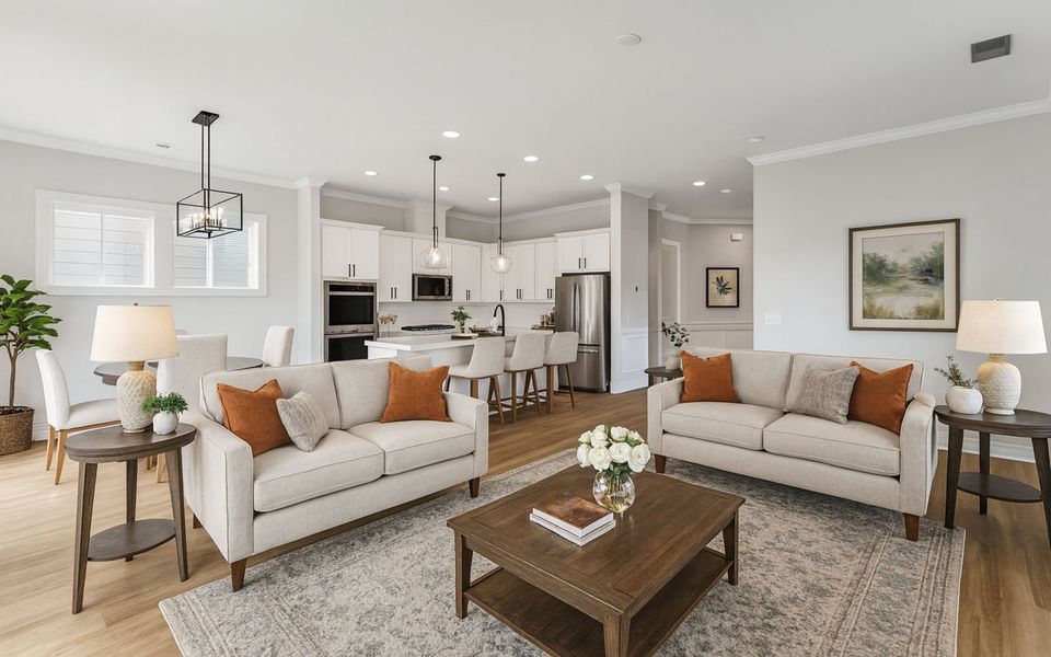 Representative furnished interior of a home built from the Preston by Brookfield Residential in Single Family Homes at Nexton, Summerville (Image 5).