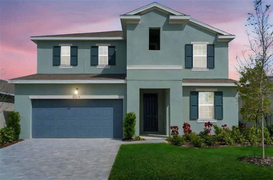 Front exterior of a new home in Turnleaf, Punta Gorda, FL, highlighting curb appeal (Image 22). Front exterior of a new home in Turnleaf, Punta Gorda, FL, highlighting curb appeal (Image 22).