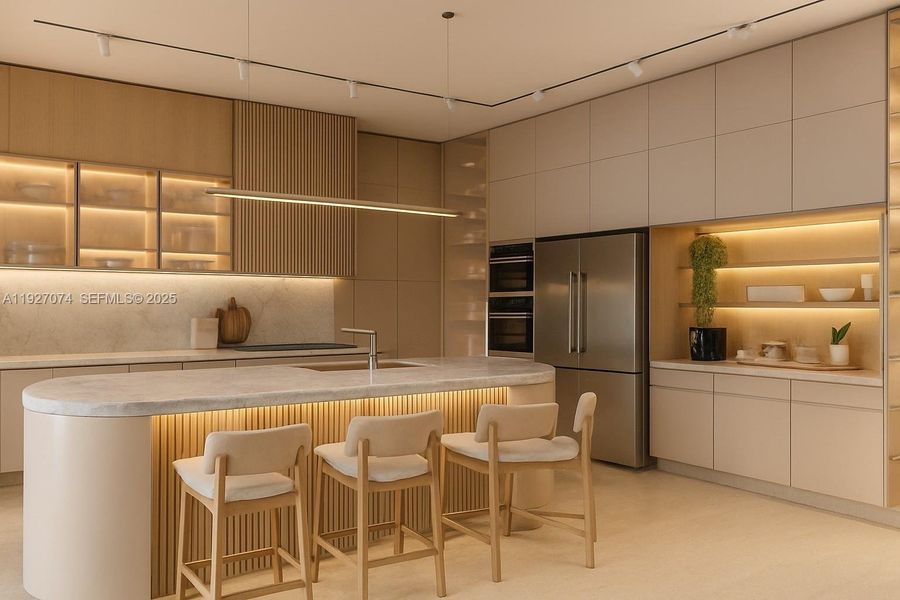 Furnished interior view inside a new home in , Lighthouse Point (Image 8).