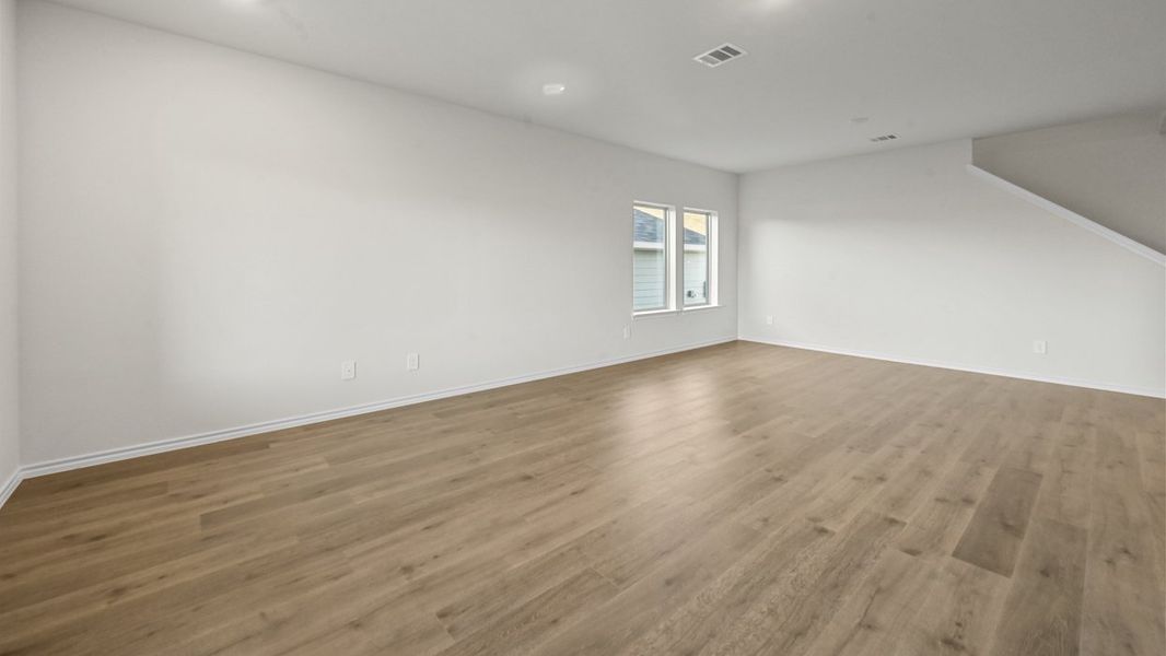 Representative unfurnished interior of a home built from the Perry by D.R. Horton in The Hills of Sherman, Sherman (Image 8). Representative unfurnished interior of a home built from the Perry by D.R. Horton in The Hills of Sherman, Sherman (Image 8).