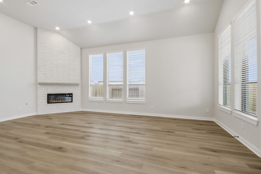 Representative Family Room - some options shown Representative Family Room - some options shown