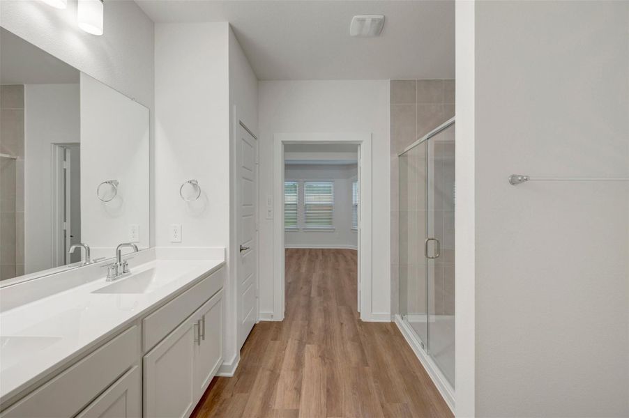 Furnished interior view inside a new home in Lone Star Landing, Montgomery (Image 10).