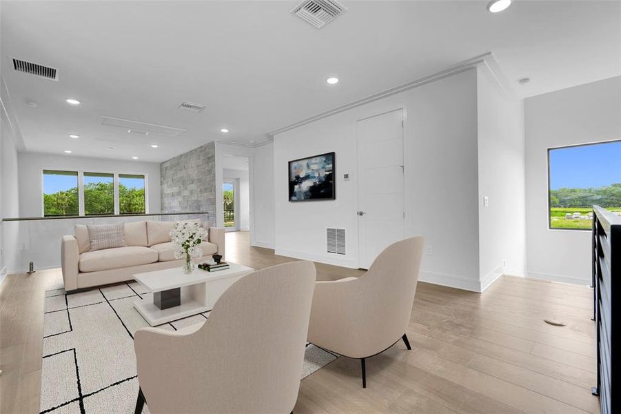Furnished interior view inside a new home in Hampton Green at Providence, Davenport (Image 12).