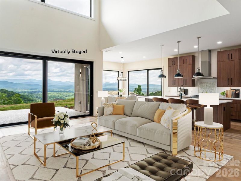 Furnished interior view inside a new home in , Hendersonville (Image 15).