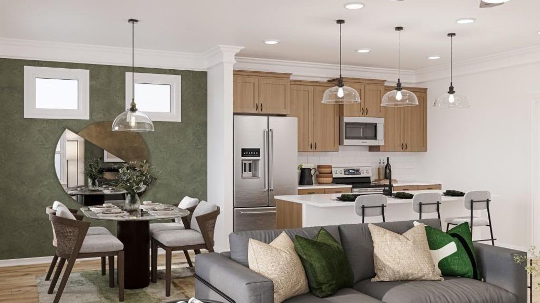 Furnished interior view inside a new home in Fuller Station, Loganville (Image 4).