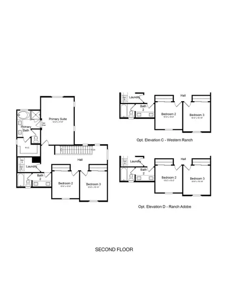 2D floor plan layout of this home in Parkside, Avondale, AZ (Image 3).