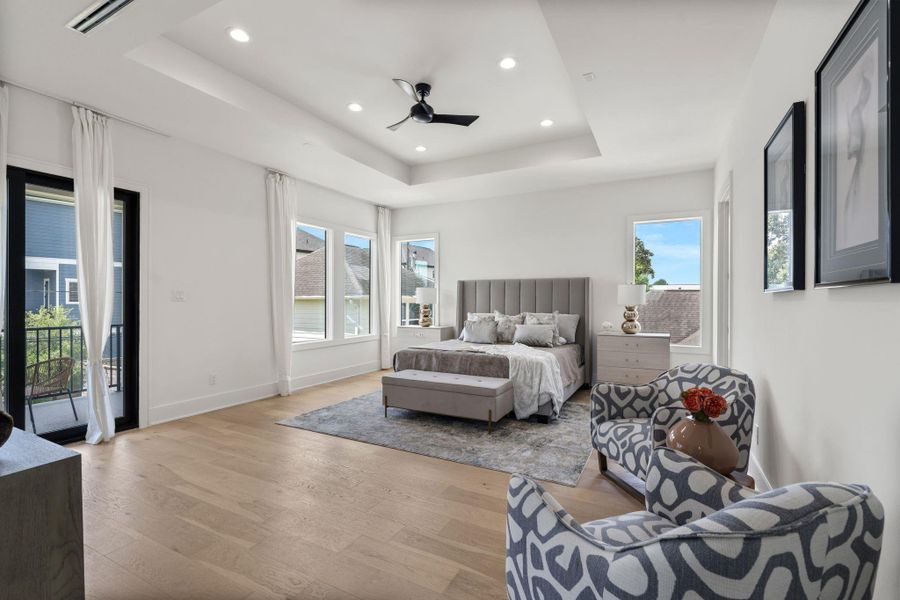 Furnished interior view inside a new home in , Houston (Image 27).