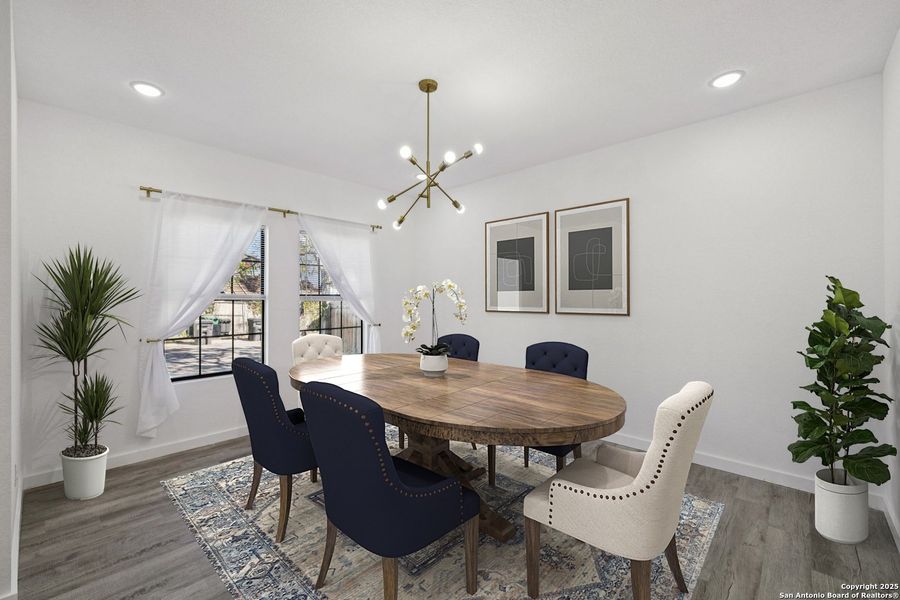 Furnished interior view inside a new home in , San Antonio (Image 10). Furnished interior view inside a new home in , San Antonio (Image 10).