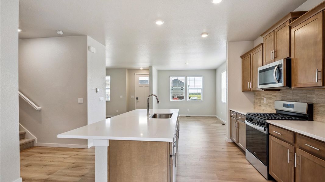 Furnished interior view inside a new home in Horizon Uptown, Aurora (Image 8).