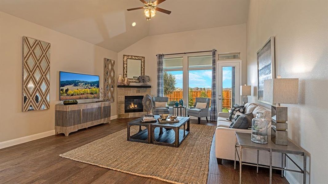 Furnished interior view inside a new home in Goodland: Crossings 50', Venus (Image 6). Furnished interior view inside a new home in Goodland: Crossings 50', Venus (Image 6).