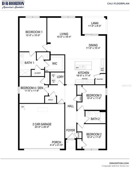 2D floor plan layout of this home in , Winter Haven, FL (Image 3). 2D floor plan layout of this home in , Winter Haven, FL (Image 3).