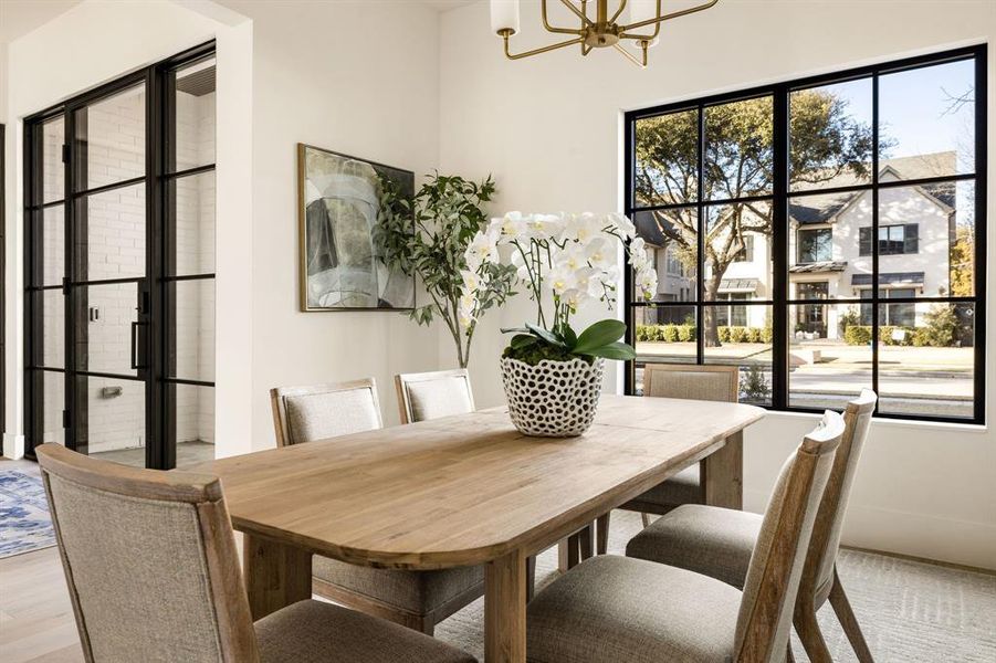 Furnished interior view inside a new home in , Dallas (Image 6).