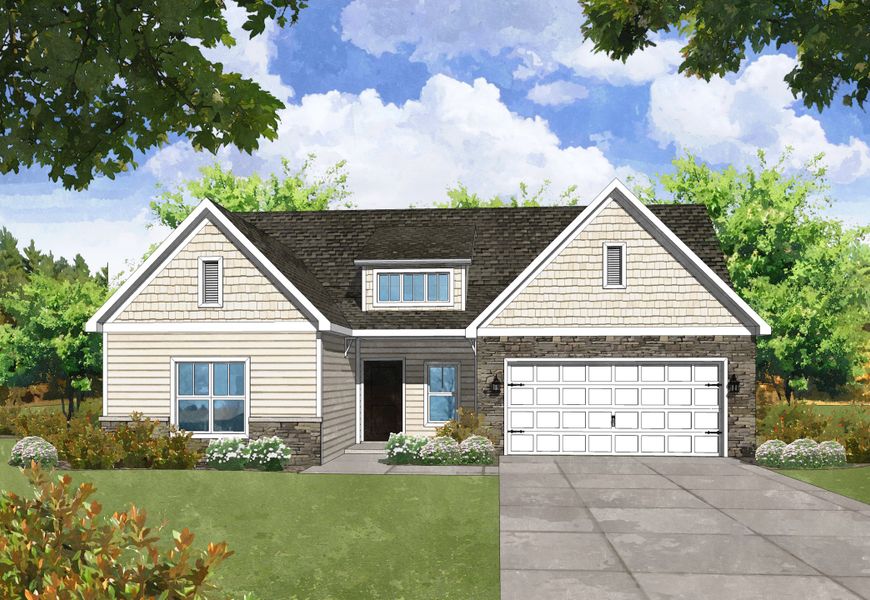 Representative rendering of the exterior for the Mercer by Center Park Homes (Image 20). Representative rendering of the exterior for the Mercer by Center Park Homes (Image 20).