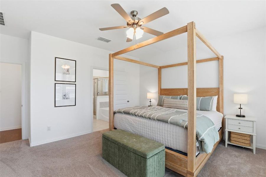 Furnished interior view inside a new home in Whitewing Trails, Princeton (Image 31).