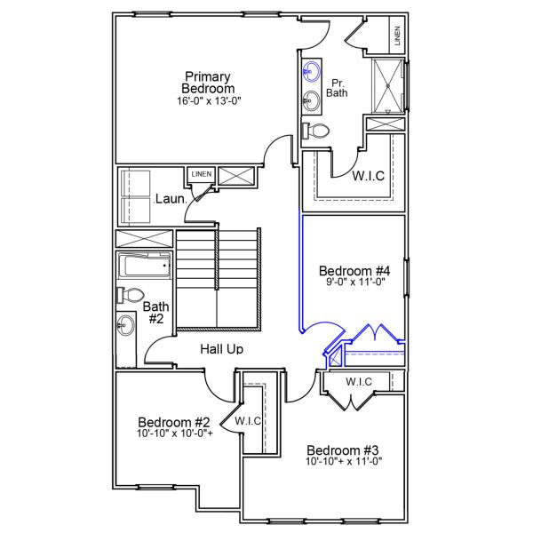 2D floor plan layout of this home in Central Creek, Goose Creek, SC (Image 4).