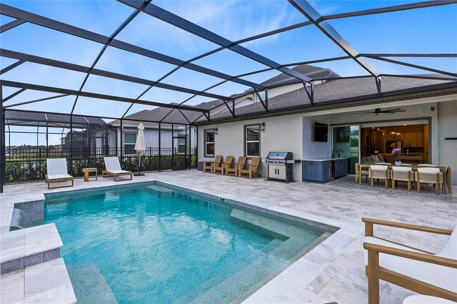 Exterior details and patio area of a home in Laureate Park, Orlando (Image 23).