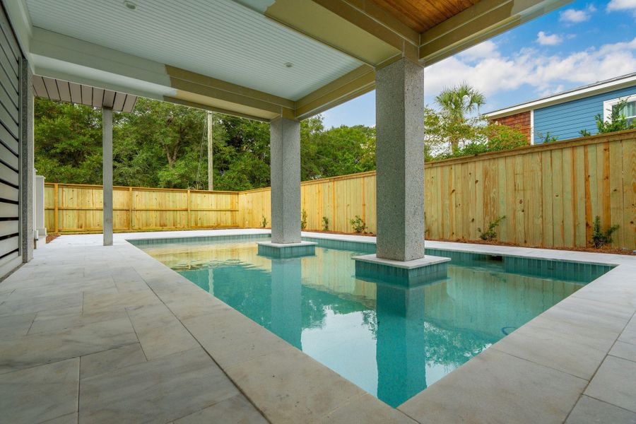 Exterior details and patio area of a home in , Isle Of Palms (Image 41). Exterior details and patio area of a home in , Isle Of Palms (Image 41).