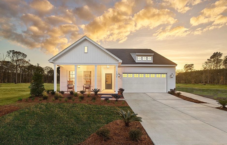 Representative exterior photo of a completed home built from the Truman by Ashton Woods in Watson Hill, Summerville, SC (Image 1).