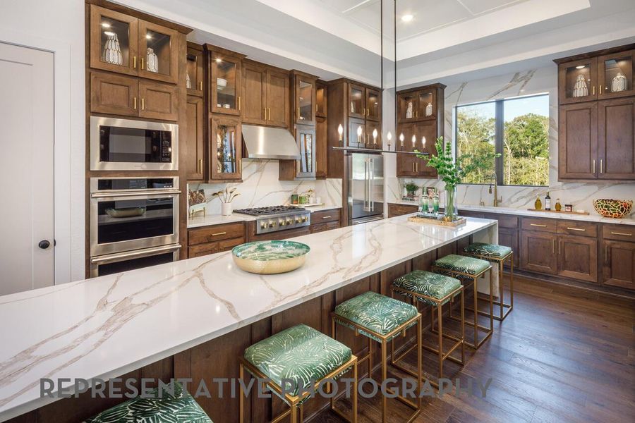Furnished interior view inside a new home in Santa Rita Ranch, Liberty Hill (Image 9).