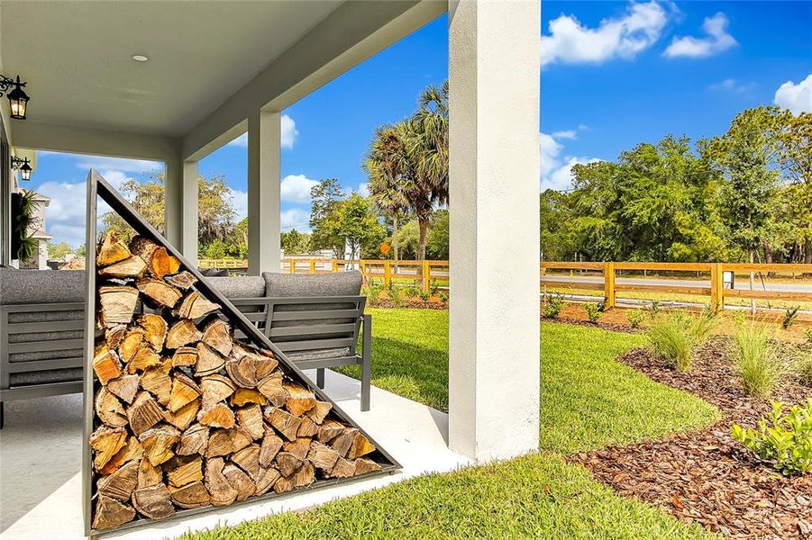 Exterior details and patio area of a home in Prairie Oaks, St. Cloud (Image 24).