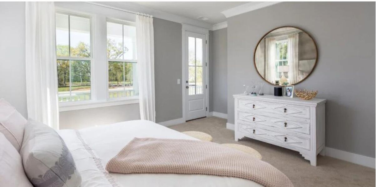 Furnished interior view inside a new home in Sweetgrass at Summers Corner: Row Collection, Summerville (Image 2).