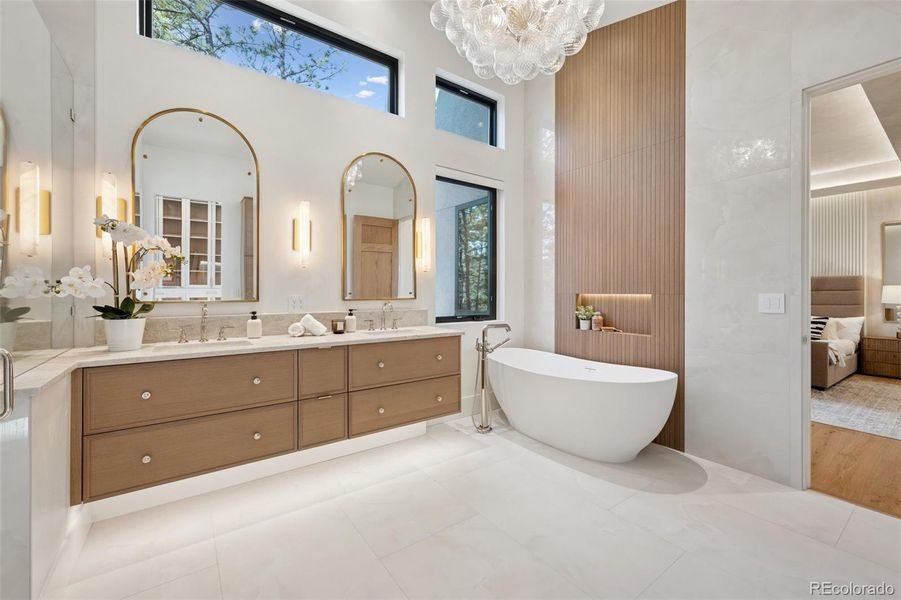 Furnished interior view inside a new home in , Monument (Image 31).