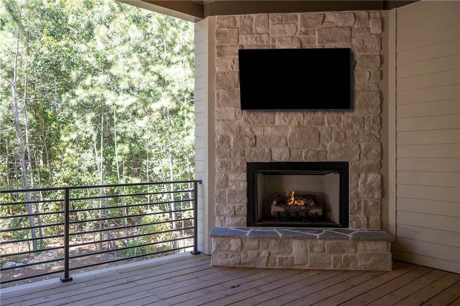 Exterior details and patio area of a home in , Canton (Image 3).