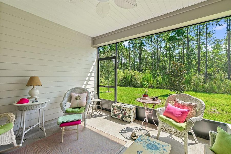 Exterior details and patio area of a home in , Palm Coast (Image 3). Exterior details and patio area of a home in , Palm Coast (Image 3).