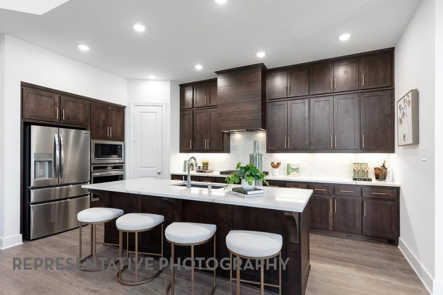 Furnished interior view inside a new home in Wolf Ranch, Georgetown (Image 12).