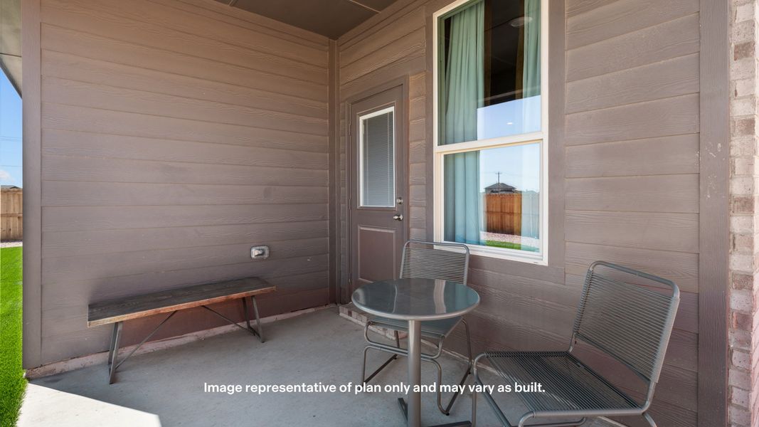 Exterior details and patio area of a home in Mustang Ridge, Andrews (Image 3). Exterior details and patio area of a home in Mustang Ridge, Andrews (Image 3).