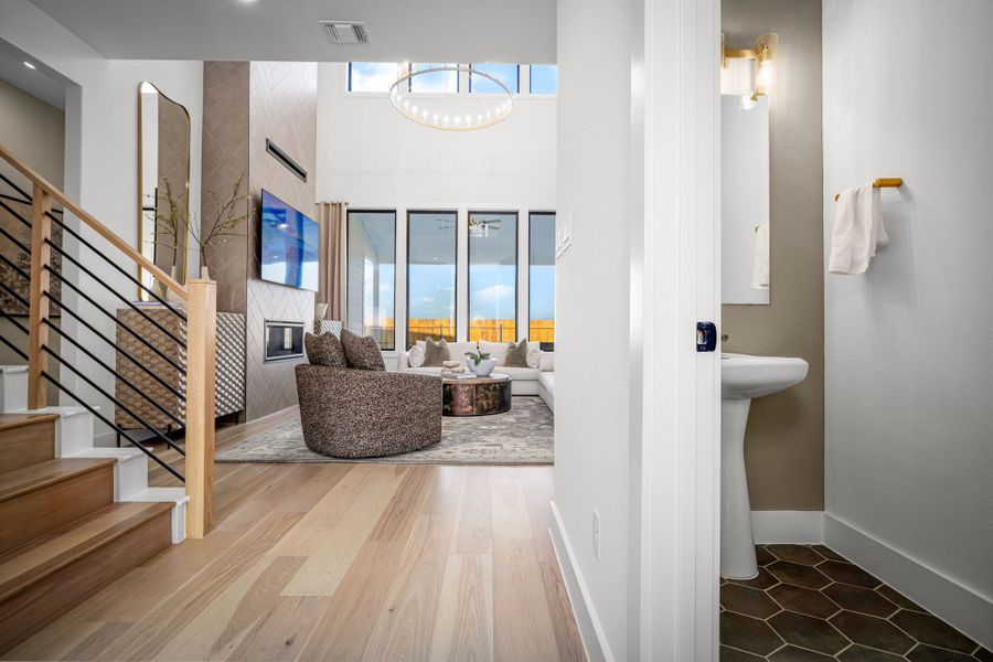 Representative furnished interior of a home built from the Gillett by Pulte Homes in Kuempel Farms, Pflugerville (Image 56).