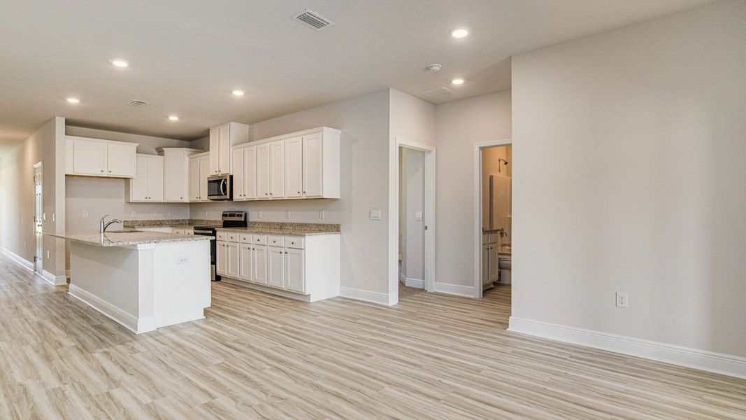 Furnished interior view inside a new home in Greystone, Crawfordville (Image 5). Furnished interior view inside a new home in Greystone, Crawfordville (Image 5).