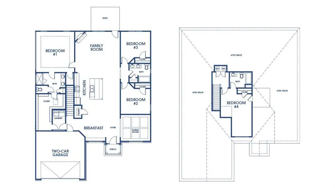 2D floor plan layout of this home in Westland, Bogart, GA (Image 2). 2D floor plan layout of this home in Westland, Bogart, GA (Image 2).
