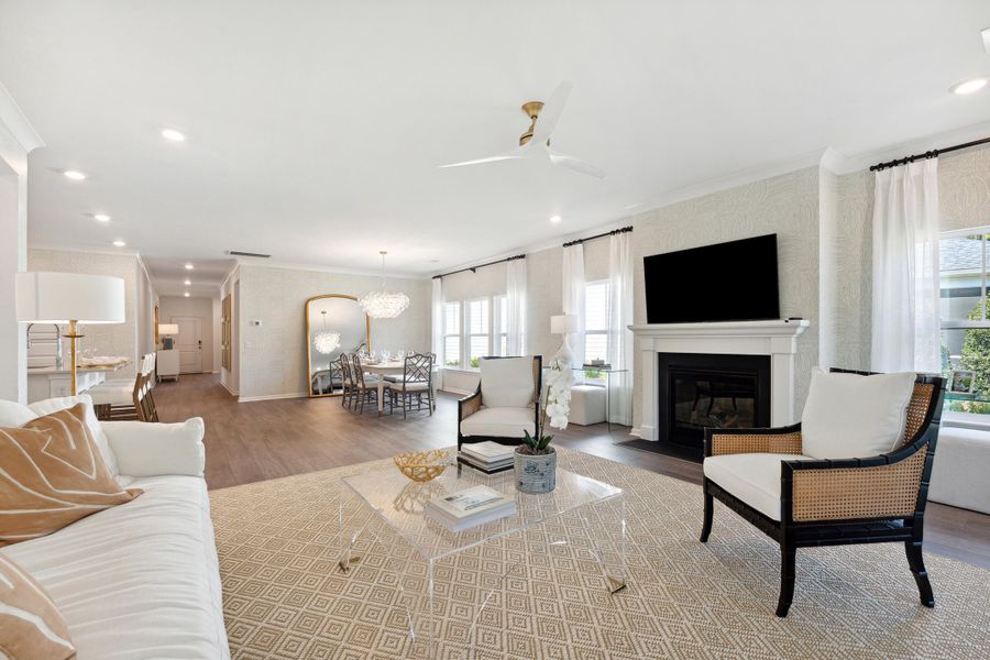 Furnished interior view inside a new home in Horizons at Summers Corner | 55+, Summerville (Image 6).