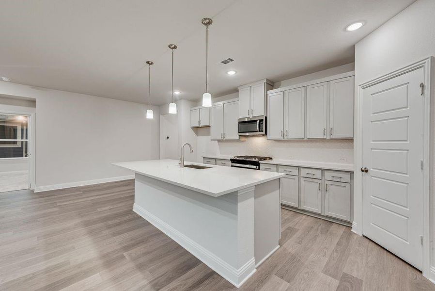 Furnished interior view inside a new home in Creekside of Crowley, Crowley (Image 13).