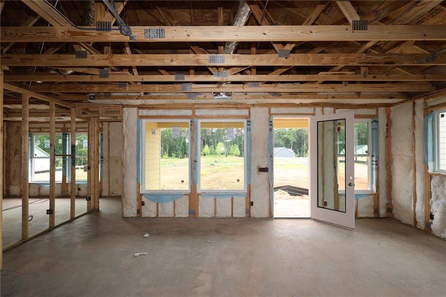 In-progress construction of a new home in Maple Grove at Towne Lake, Woodstock, GA (Image 6).