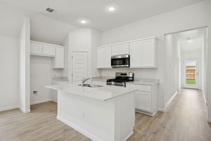 Furnished interior view inside a new home in Trinity Ranch, Elgin (Image 24). Furnished interior view inside a new home in Trinity Ranch, Elgin (Image 24).