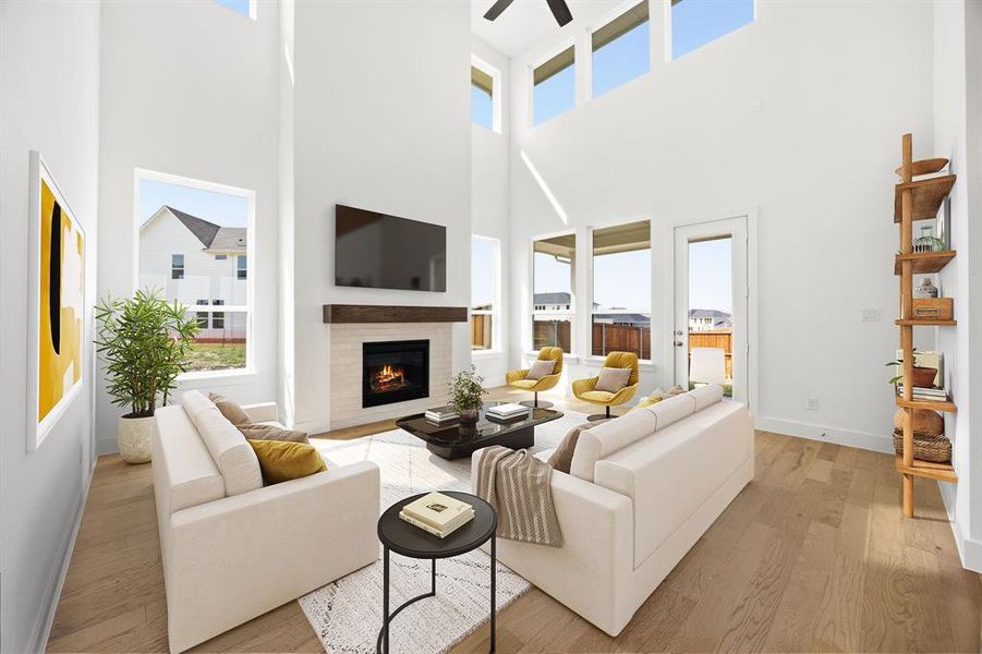 Furnished interior view inside a new home in The Heights at Uptown Celina, Celina (Image 11). Furnished interior view inside a new home in The Heights at Uptown Celina, Celina (Image 11).
