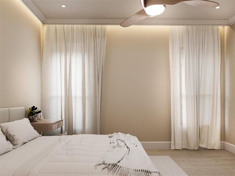Furnished interior view inside a new home in , Dallas (Image 28).