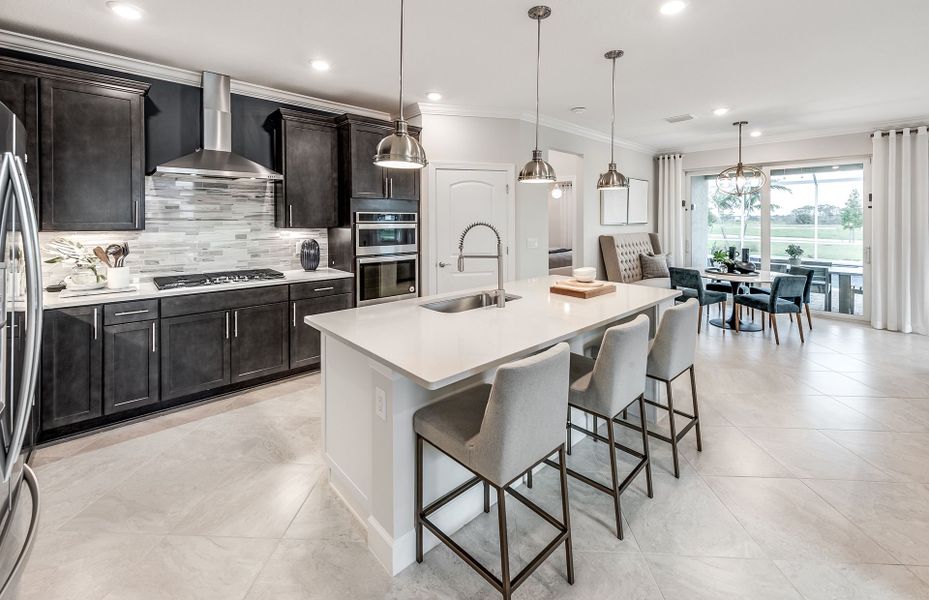 Kitchen with Large Center Island