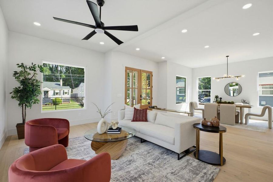 Furnished interior view inside a new home in , Atlanta (Image 15).