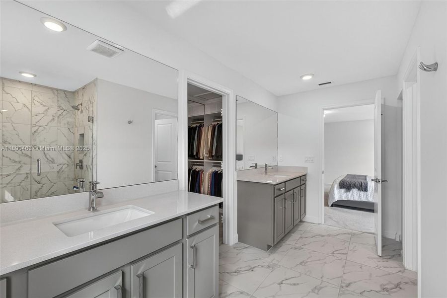 Furnished interior view inside a new home in , Royal Palm Beach (Image 19).