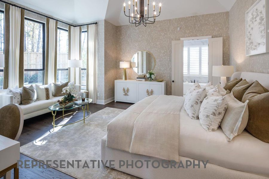 Furnished interior view inside a new home in Santa Rita Ranch, Liberty Hill (Image 13).