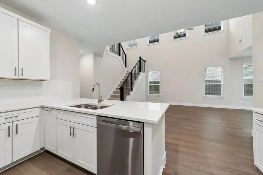 Representative furnished interior of a home built from the Delaney by Landon Homes in Lexington Frisco, Frisco (Image 9).