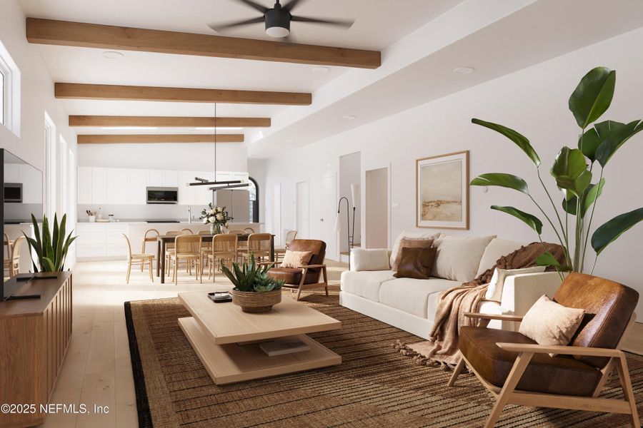 Furnished interior view inside a new home in , St. Augustine Beach (Image 13).