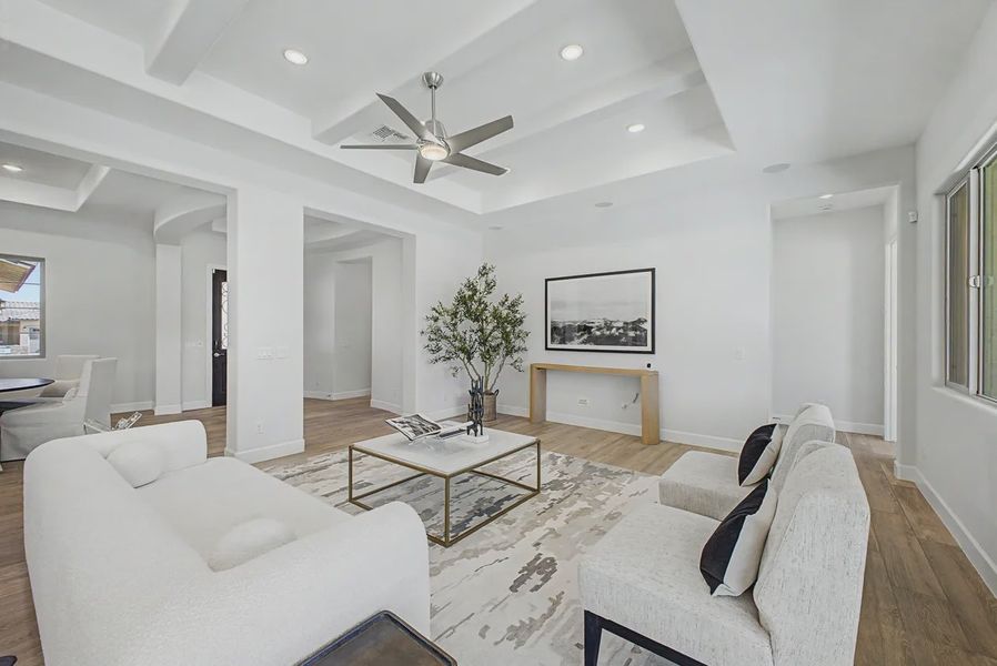 Furnished interior view inside a new home in Bellero Estates, Queen Creek (Image 8).