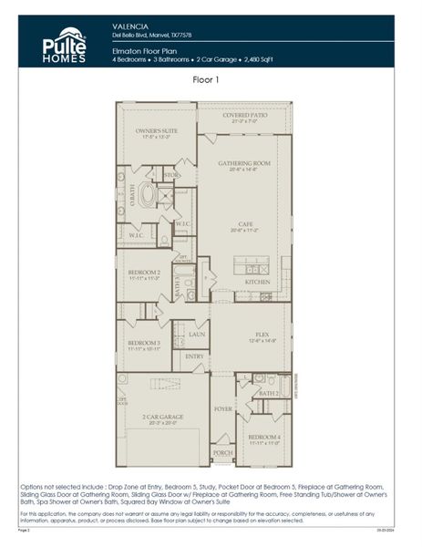 2D floor plan layout of this home in Valencia, Manvel, TX (Image 4). 2D floor plan layout of this home in Valencia, Manvel, TX (Image 4).